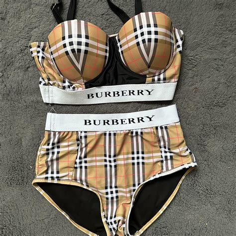 swimwear collection burberry|burberry bikini model.